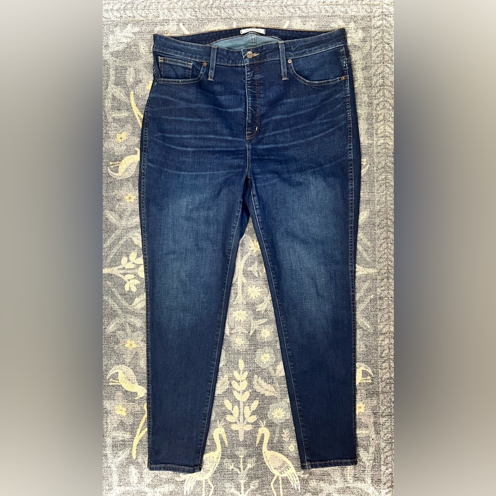 Madewell Blue High Rise Skinny Jeans